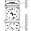 O.B. MClintock Bank Clock Reproduction for Bank of New Hampshire