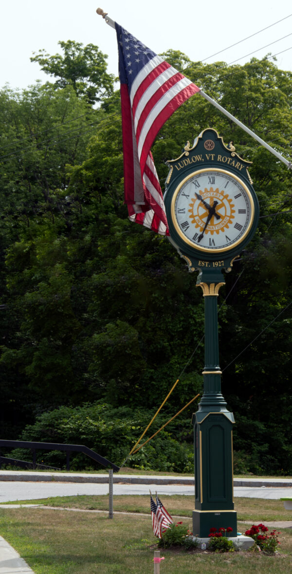 Ludlow, VT Two Dial Street Clock